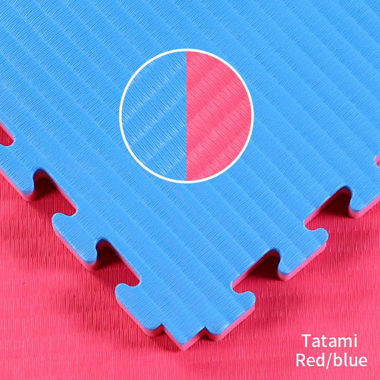 Tatami Puzzle podložka oboustranná, 100 × 100 × 3 cm, červenočerná - Tatami