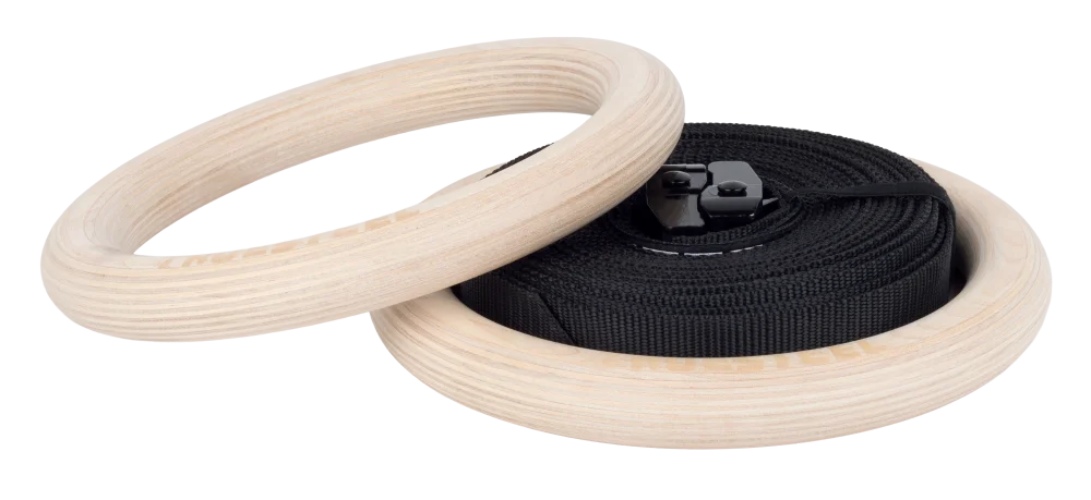 StrongGear dřevěné Gymnastické kruhy