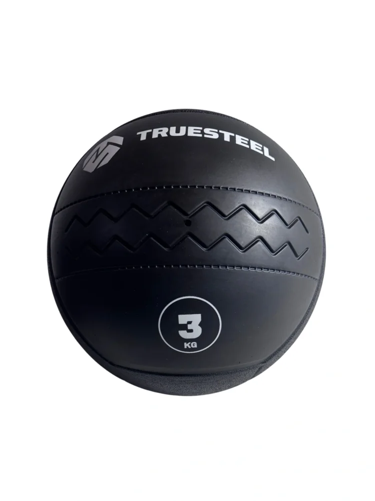 Bumper Ball Medicinbal 4 kg Wall Ball žlutý vzor