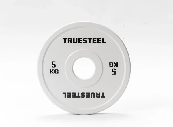 Competition steel plates: 5 - 25 kg - Weight: 5 kg - TRUESTEEL logo