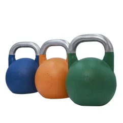 Závodní ocelový Kettlebell (barevný 4 kg - 32 kg)