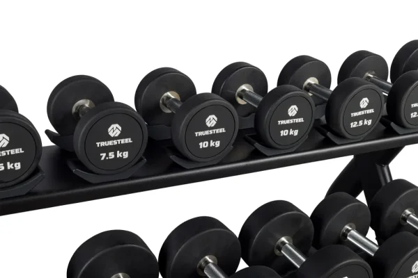 Truesteel TPU dumbbells - Gewicht: 42,5 kg to 50 kg