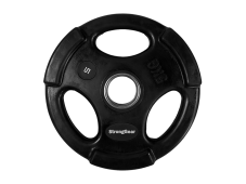 Black Rubberized Tri-Grip Plate 50 mm
