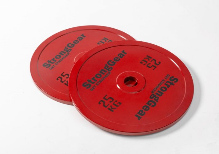 Competition steel plates: 5 - 25 kg - Weight: 25 kg