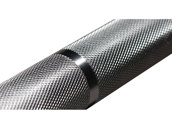 Olympic Weightlifting Bar - Center knurling: With center knurling and TRUESTEEL logo