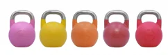 Závodní ocelový Kettlebell (barevný 4 kg - 32 kg)