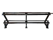 Dvouřadý stojan na jednoruční činky 235 cm - 2. JAKOST