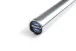 Powerlifting osa 29 mm 20 kg StrongGear z nerezovej ocele - detail