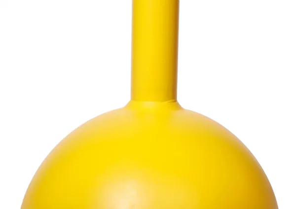 Macebell 5kg oceľový StrongGear žltá farba detail povrchu