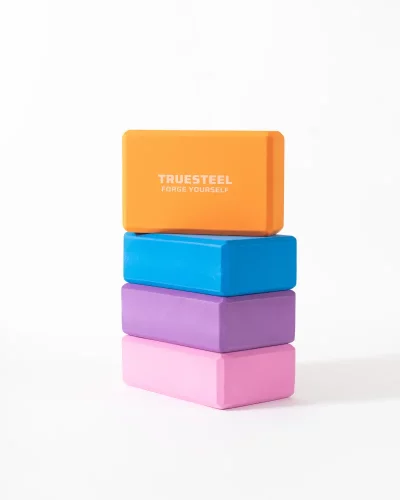 Bloky na jogu TrueSteel 4 farebné prevedenie