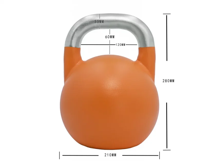 Závodní ocelový Kettlebell (barevný 4 kg - 32 kg) - Váha: 10 kg