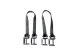 Safety strap system - Dimensions of the steel rod holder: 60 x 60 mm