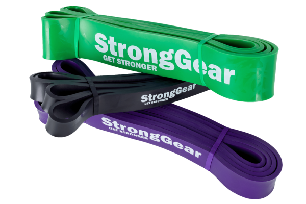 Mini Power Bands - posilovací elastické gumové expandéry - Varianta Mini Power Band: Zelená - 120 x 0,3 x 4 cm