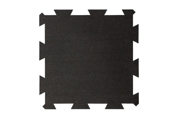 Gumová podlaha do fitness - Tloušťka podlahy: 520x520x16 mm, EPDM: 10%, barva: bílá