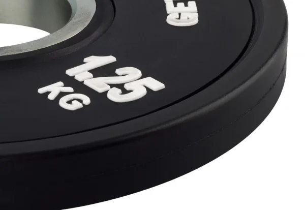 Gummierte hantelscheiben 1.25 kg Schwarz StrongGear Online Kaufen