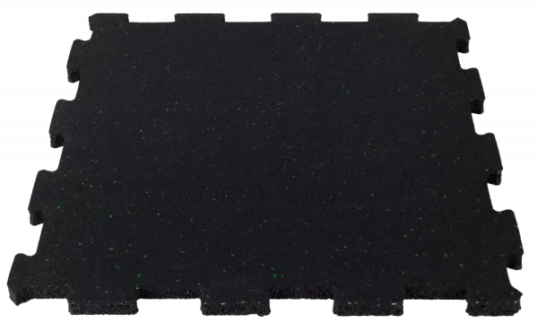 Gumová puzzle podlaha na fitness 20 mm 5 % zelená StrongGear