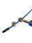 Hliníkové speed rope švihadlo - ergonomické madlo - Barva: Modré