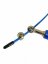 Aluminium speed rope - ergonomic handle - Farbe: Blau