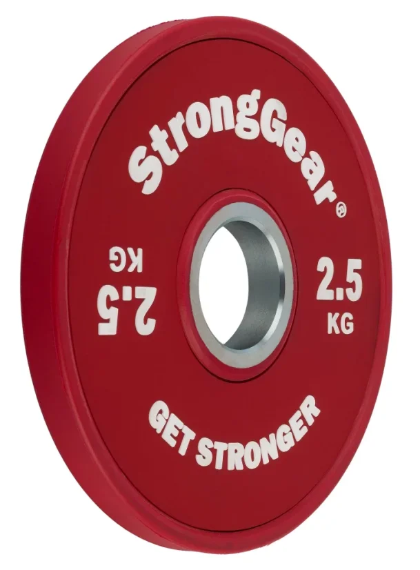 Gummierte hantelscheiben 2.5 kg rot StrongGear