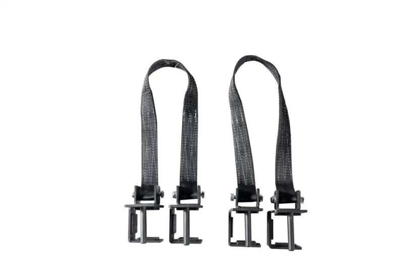 Safety strap systém - Abmessungen des Stahlhalters: 80 x 80 mm