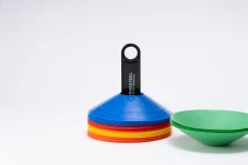 Plastic cones with holder 5 colors Plastic cones with holder 5 colors