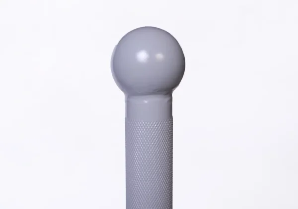 Macebell 22,5 kg aus Stahl StrongGear Silber farben