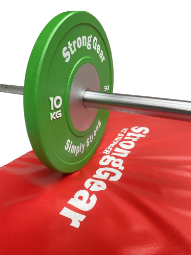 Barbell dropping pads - Colour: Red - 80 x 60 x 20 cm