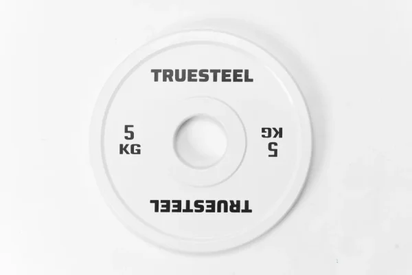 Competition steel plates: 5 - 25 kg - Weight: 5 kg - TRUESTEEL logo