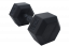 Hexagonální jednoruční činky - gumový úchop - 40-50 kg - Váha: 47.5 kg