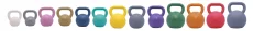 Ocelový barevný Kettlebell 12 kg - 2. JAKOST