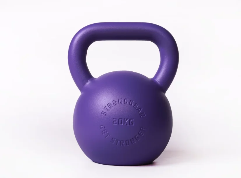 Kettlebell 20kg StrongGear Lila Kugelhantel