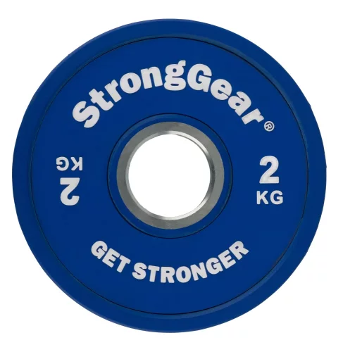 Rubber fractional plate 2 kg StrongGear blue