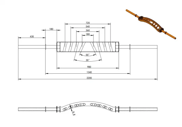 Multi-Grip Cambered Bar