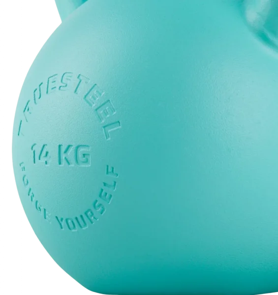 Turquoise Steel Kettlebell 4 kg - 36 kg - Gewicht: 28 kg