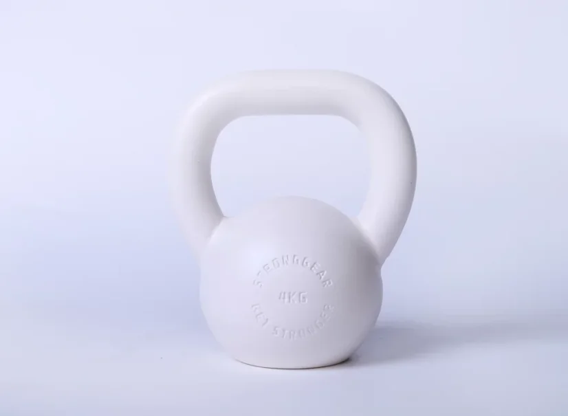 Kettlebell 4kg bílý StrongGear