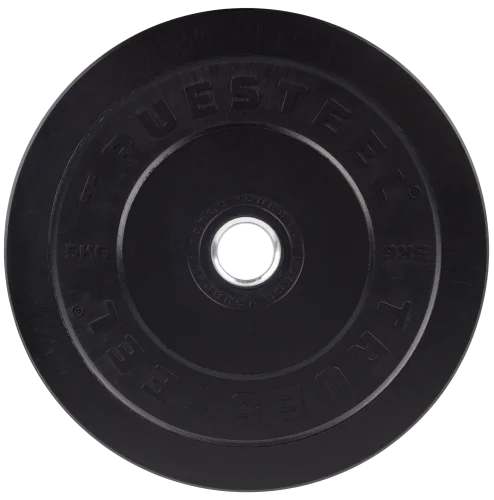 Black Bumper Plates - Gewicht: 5 kg - TRUESTEEL Logo