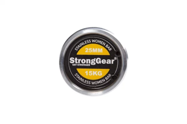 Dámska olympijská os 15 kg 25 mm nerezová oceľ StrongGear