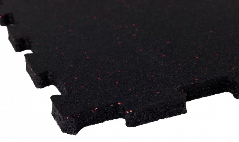 Gumová podlaha do fitness - Tloušťka podlahy: 485x485x20 mm, EPDM 5%, barva: červená