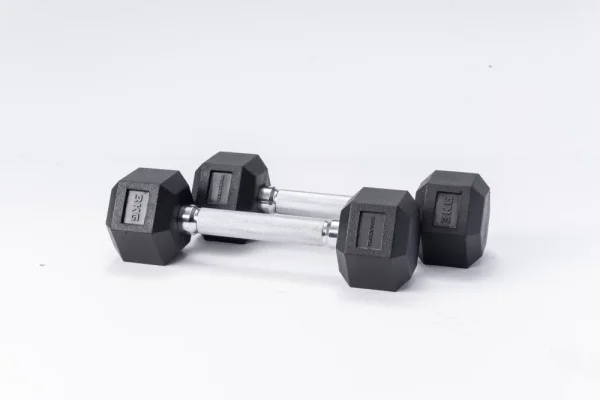 TrueGrip Hexagon Dumbbells 1 kg - 47,5 kg - Weight: 15 kg