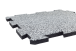 Dvouvrstvá gumová podlaha do fitness - Tloušťka podlahy: 520x520x20 mm, EPDM Sandwich Bílo/Šedo/Černý