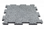 Rubber fitness gym flooring - Bodendicke: 500x500x20 mm, Farbe: schwarz