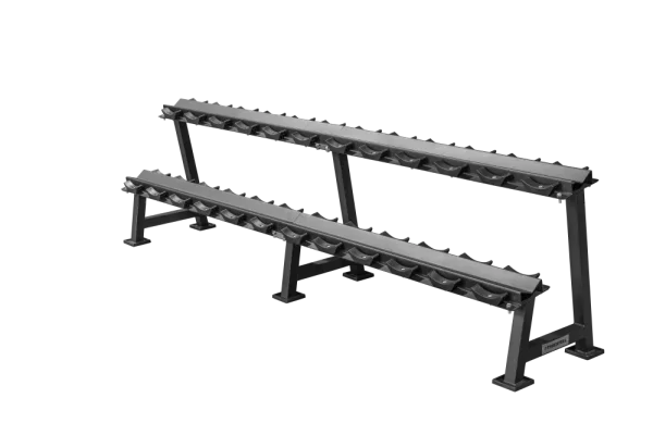 2 Tier Round Dumbbell Rack With 3 Legs – 260 cm