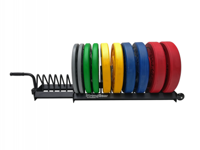 Bumper and olympic plates rack