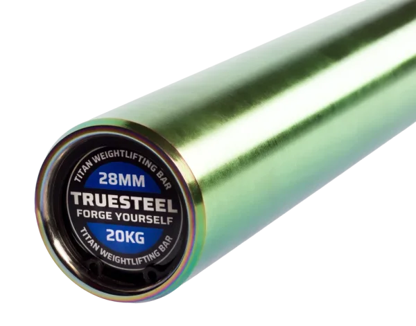 Weightlifting Titan Bar - Zentral Rändeln: Without center knurling