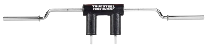 Safety Squat bar - Variante: Truesteel logo - Handle angle 45°