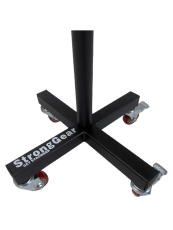 Small plate storage with wheels