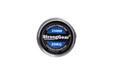Powerlifting Langhantel aus Stahl 29 mm 20 kg StrongGear Powerlifting Langhantel aus Stahl 29 mm 20 kg StrongGear