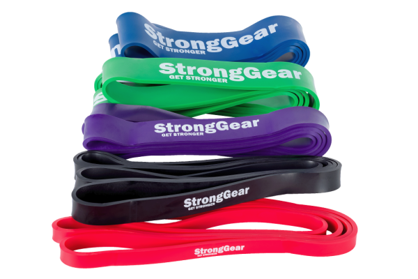 Mini Power Bands - posilovací elastické gumové expandéry - Varianta Mini Power Band: Zelená - 120 x 0,3 x 4 cm