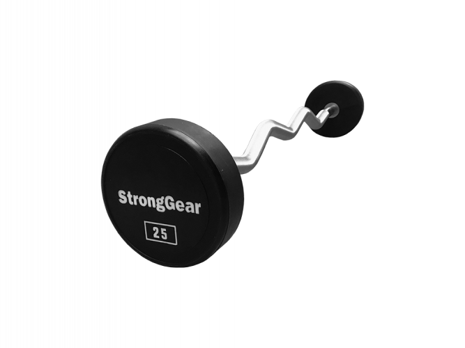 Polyurethane EZ Curl Biceps Bar - Weight: 22.5 kg