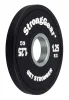 Gummierte hantelscheiben 1.25 kg Schwarze Farbe StrongGear